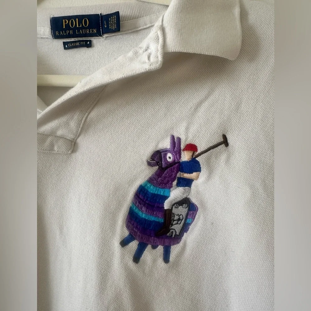 Fortnite x Polo Ralph Lauren Polo Loot Lama White Polo